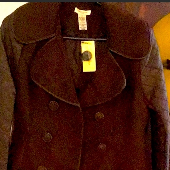 VERTIGO QUILTED WOOL DOUBLE BREASTED CHOCOLATE BROWN BRAND NEW COAT. BEAUTIFUL - Picture 2 of 16